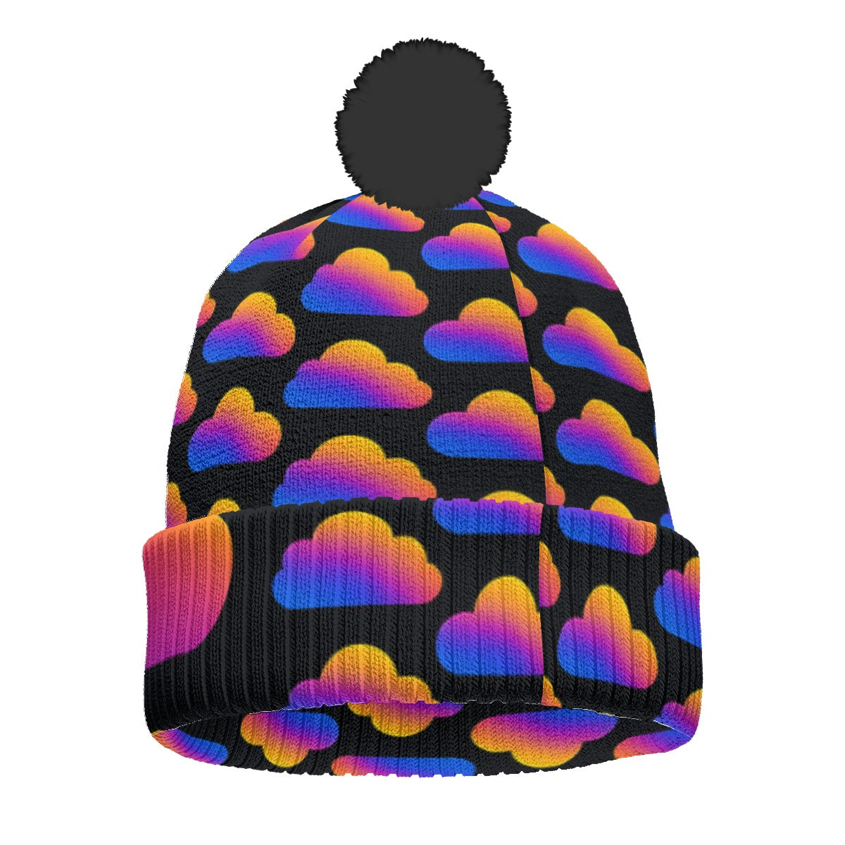 Unisex Knitted Hat With Pom-Pom