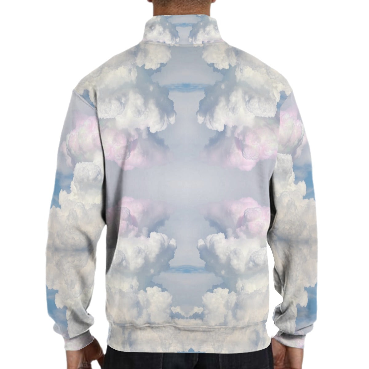 Men's Hidden Half-Zip Placket Hoodie