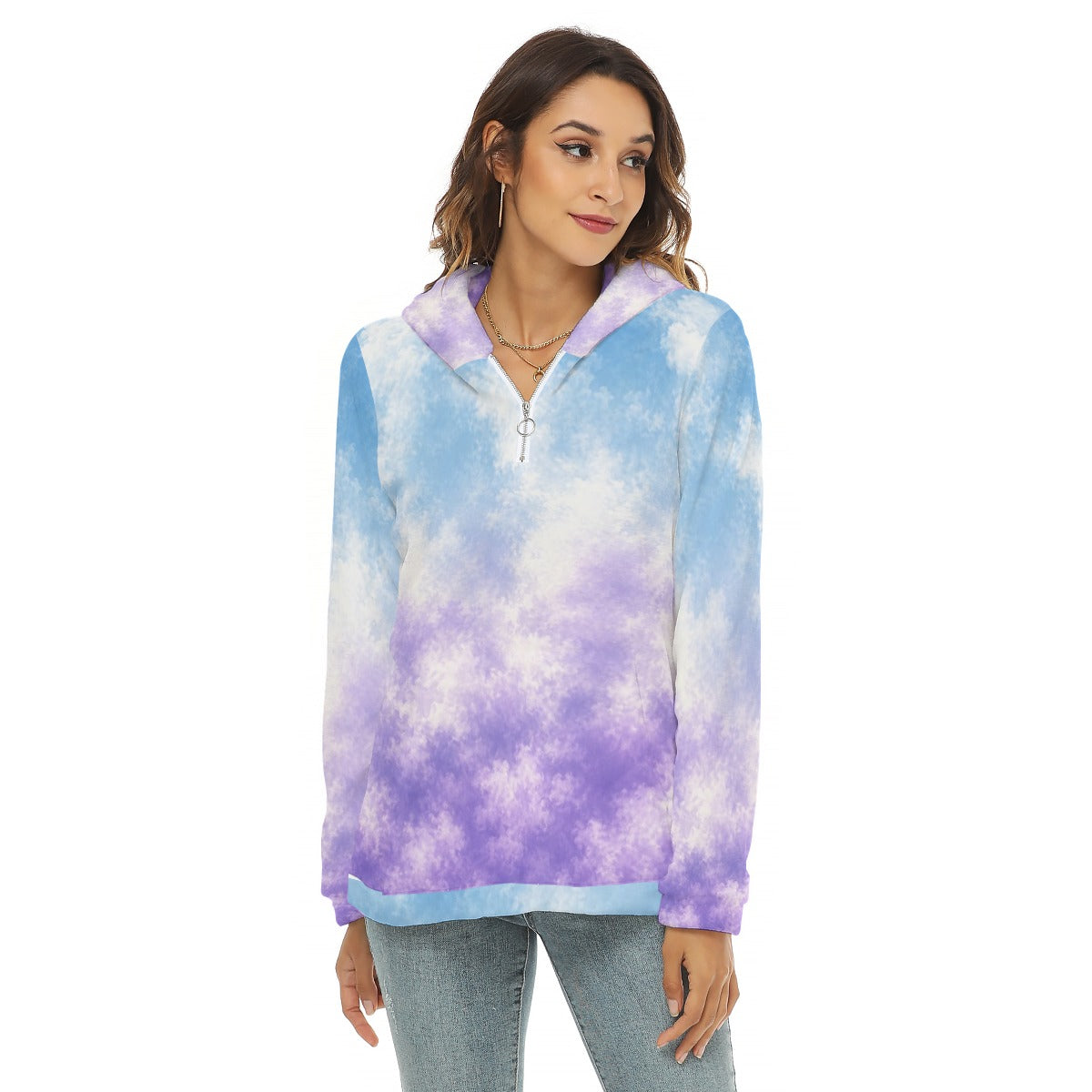 Women’s Borg-Fleece Half-Zip Hoodie - view 3
