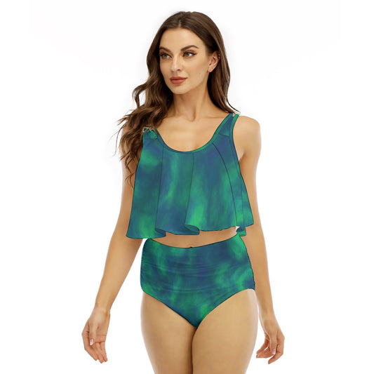 Women's Ruffled Vest Bikini Swimsuit