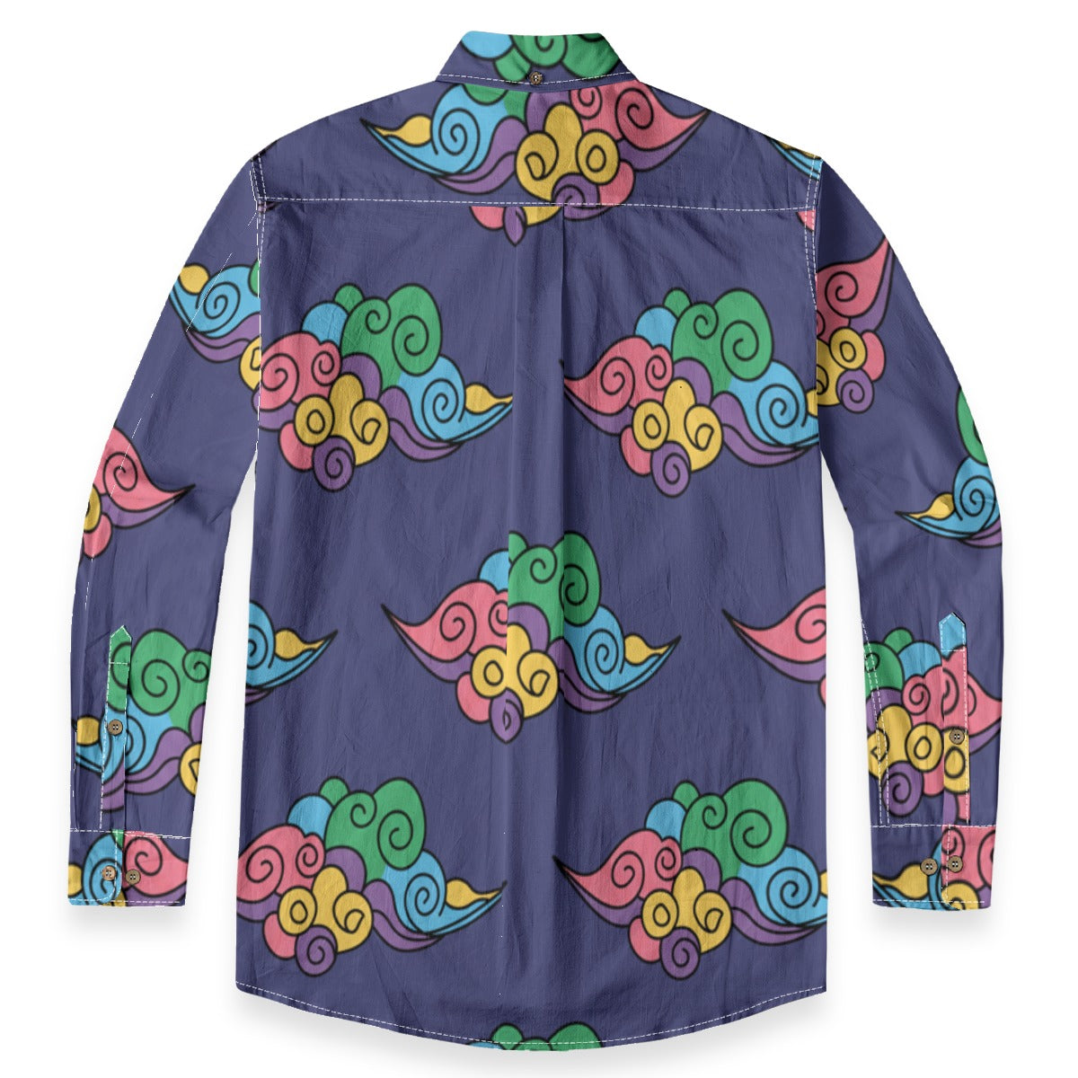 Men's Casual Lapel Long Sleeve Shirt|125GSM Cotton