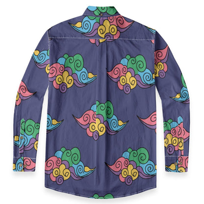 Men's Casual Lapel Long Sleeve Shirt|125GSM Cotton