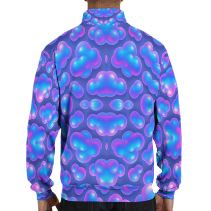 Men's Hidden Half-Zip Placket Hoodie