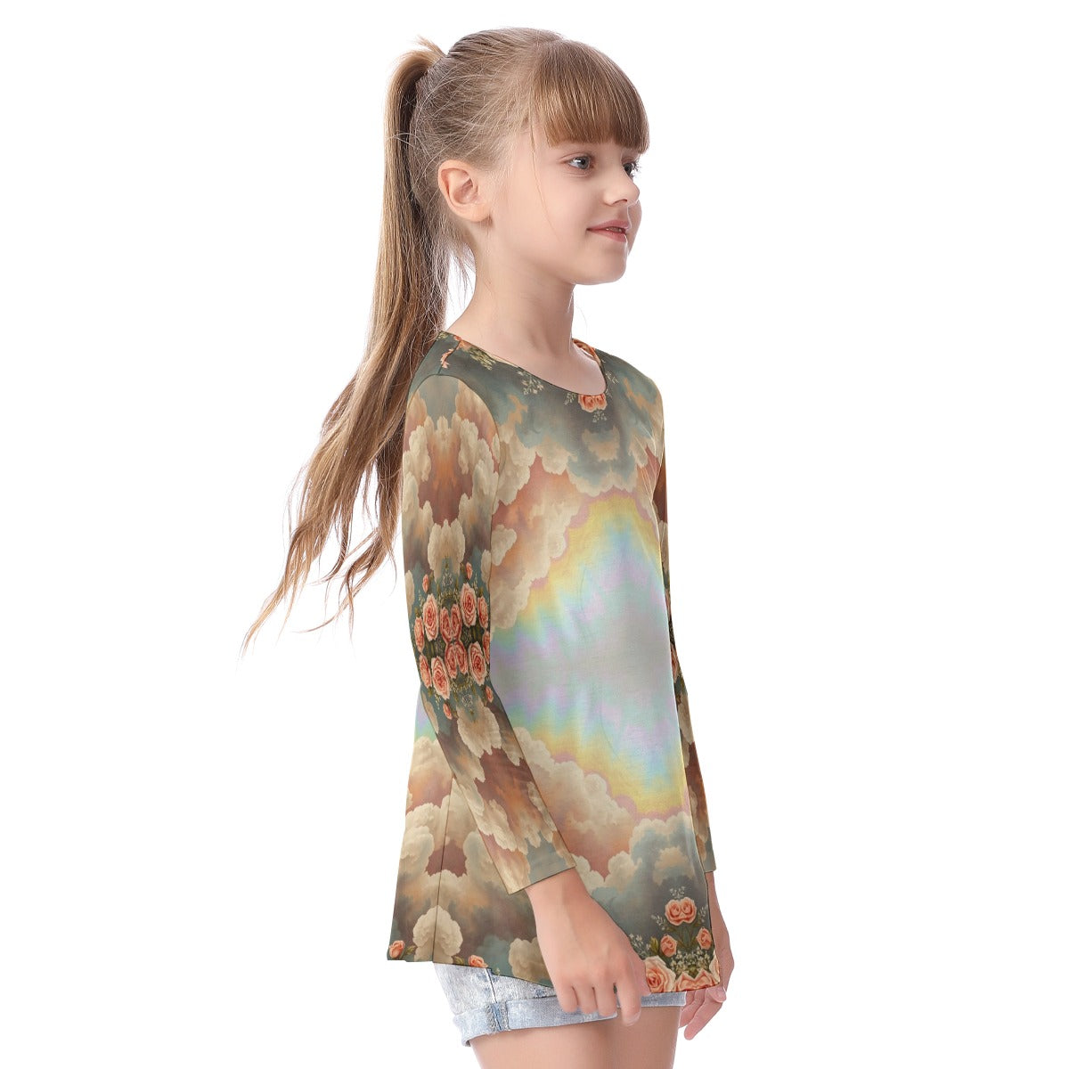 Unisex Kid's Long Sleeve O-neck T-shirt