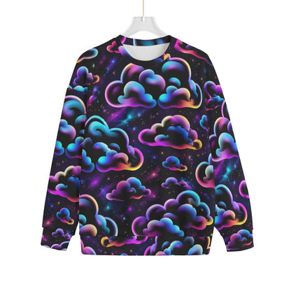 Unisex Drop-shoulder Knitted Fleece Sweater - view 1
