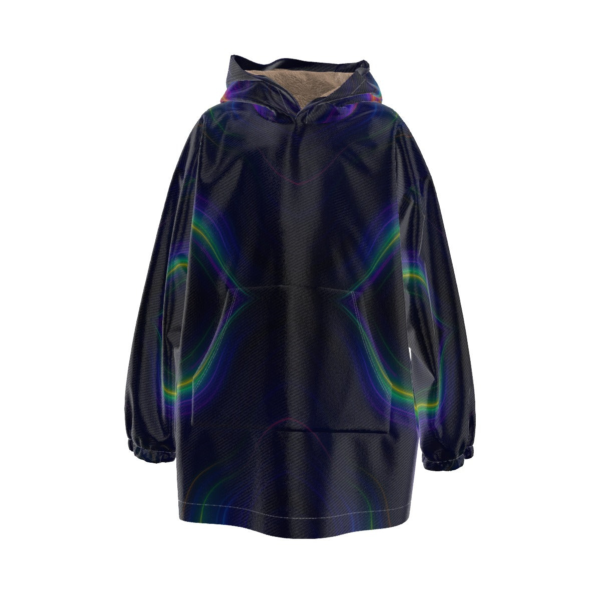 Unisex Kid's Sherpa Fleece Hoodie Blanket