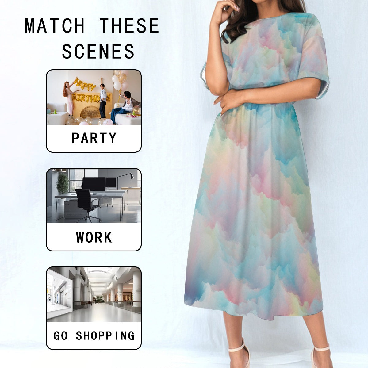 Women's Elastic Waist Dress