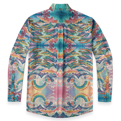 Men's Casual Lapel Long Sleeve Shirt|125GSM Cotton