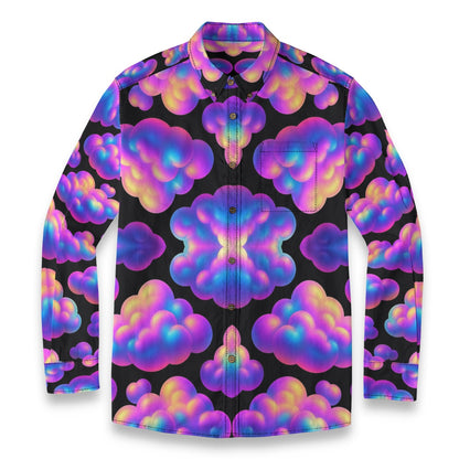 Men's Casual Lapel Long Sleeve Shirt|125GSM Cotton