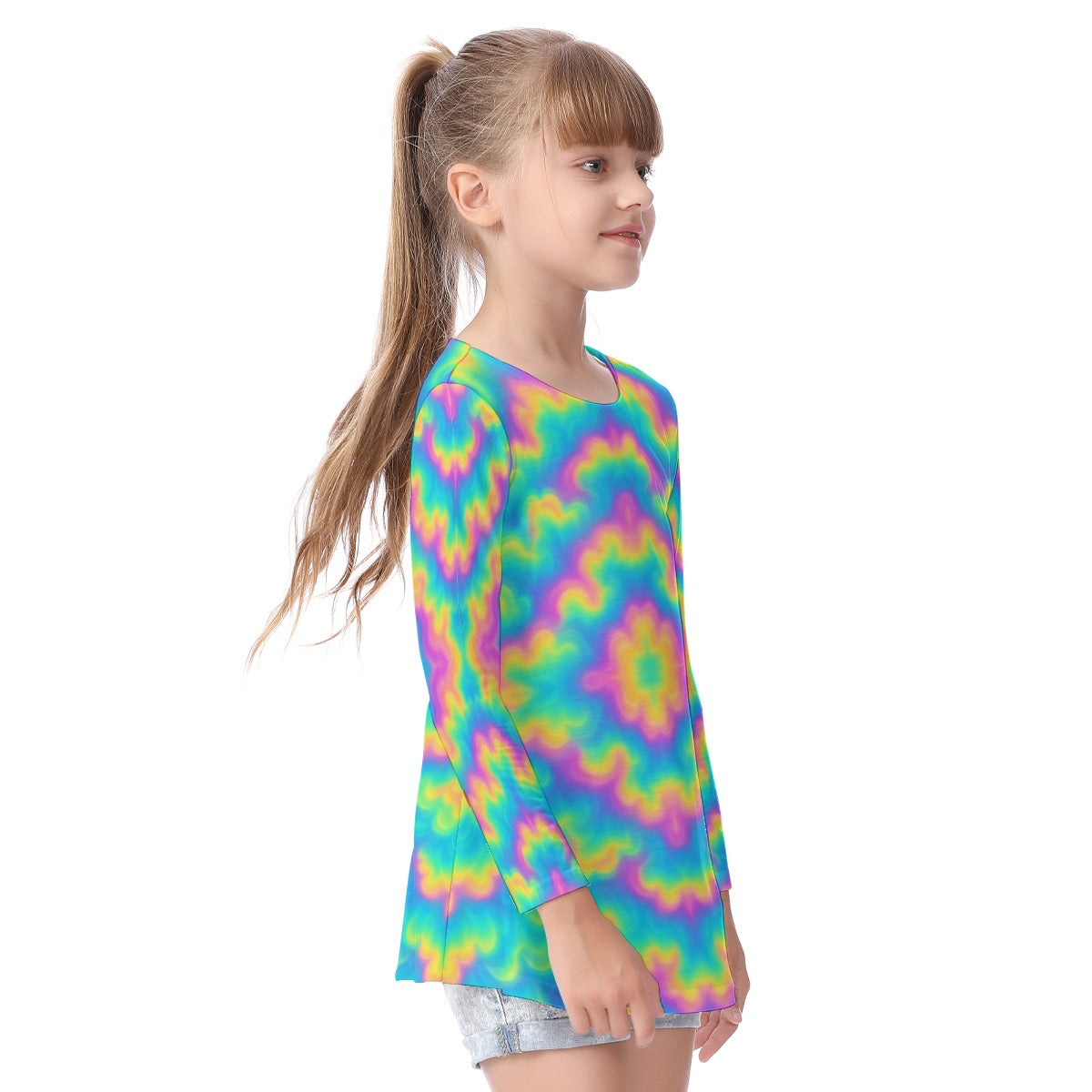 Unisex Kid's Long Sleeve O-neck T-shirt