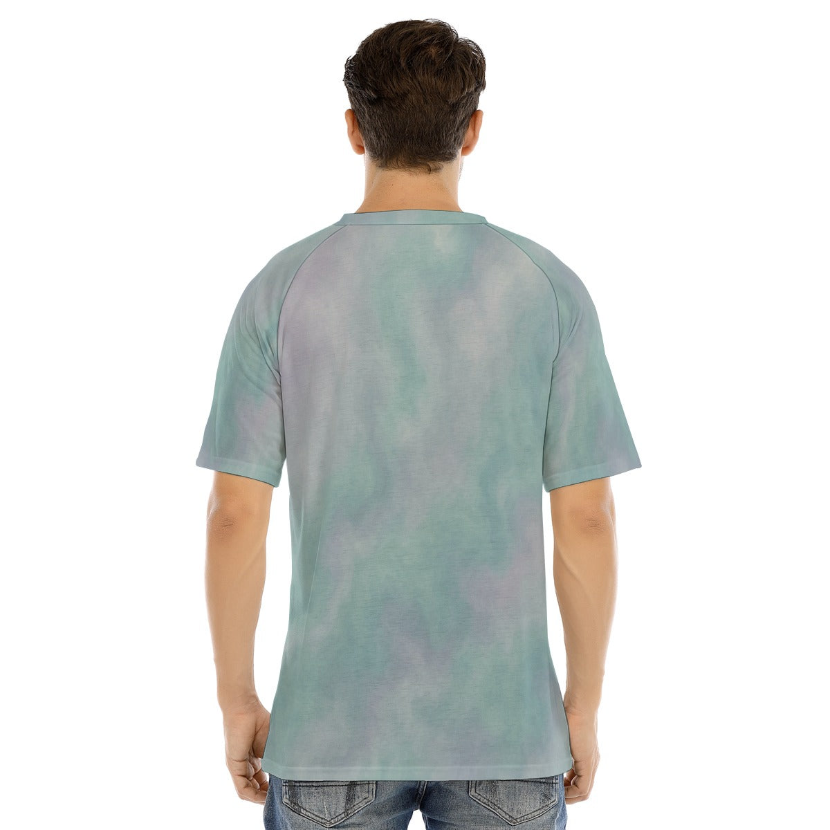 Men's Raglan Sleeve T-shirt With Button Closure