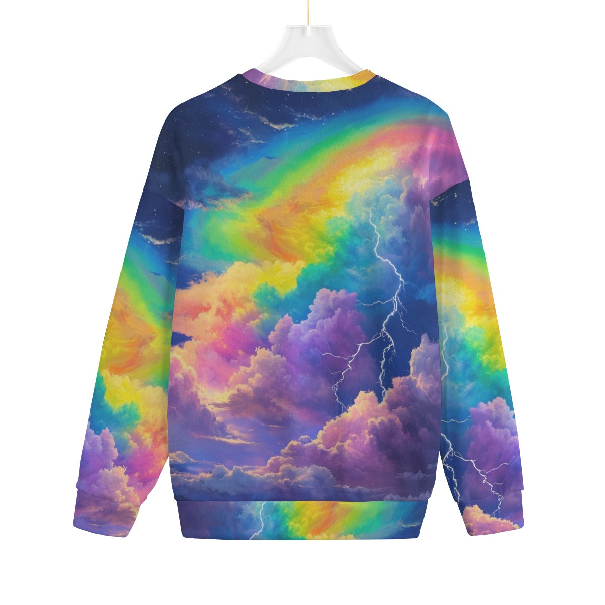Unisex Drop-shoulder Knitted Fleece Sweater - view 2