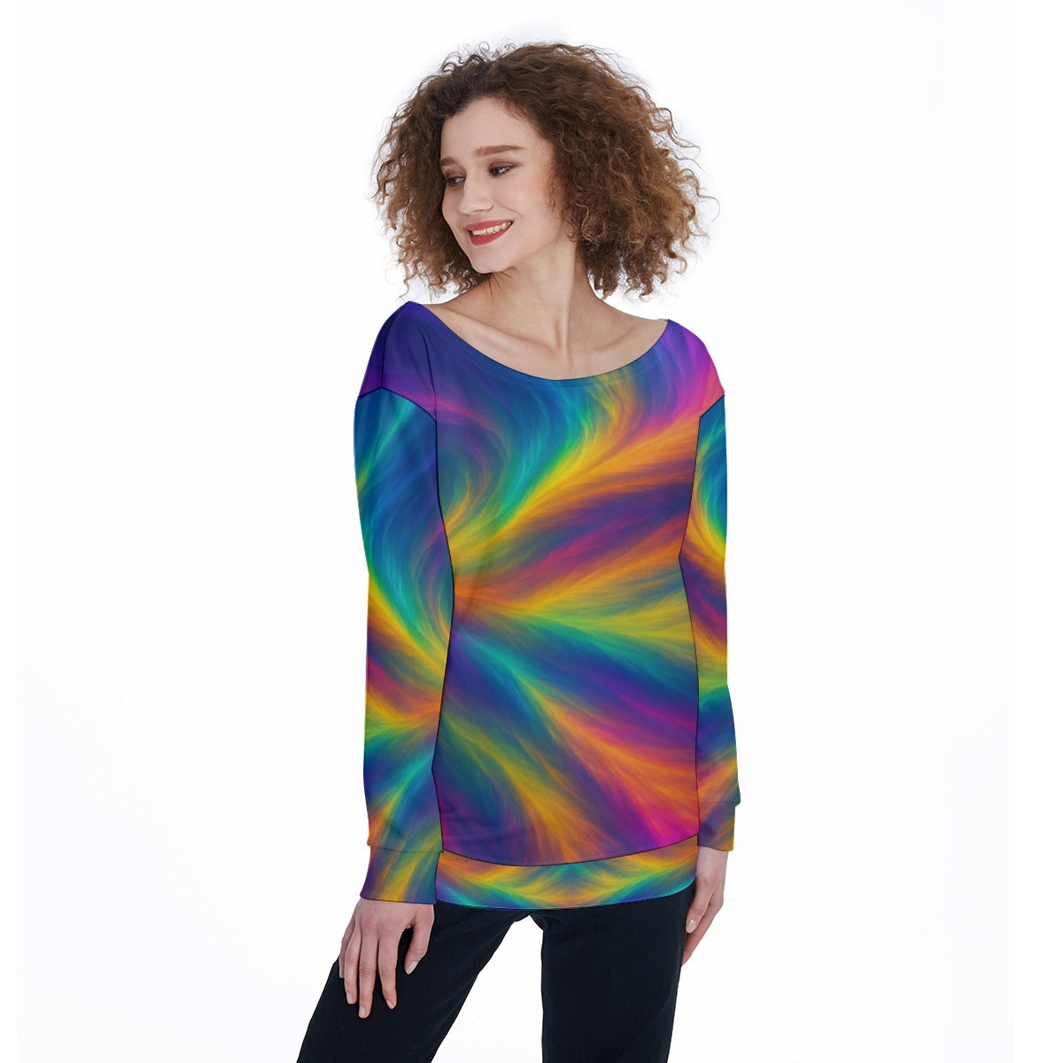 Women's Off-Shoulder Sweatshirt