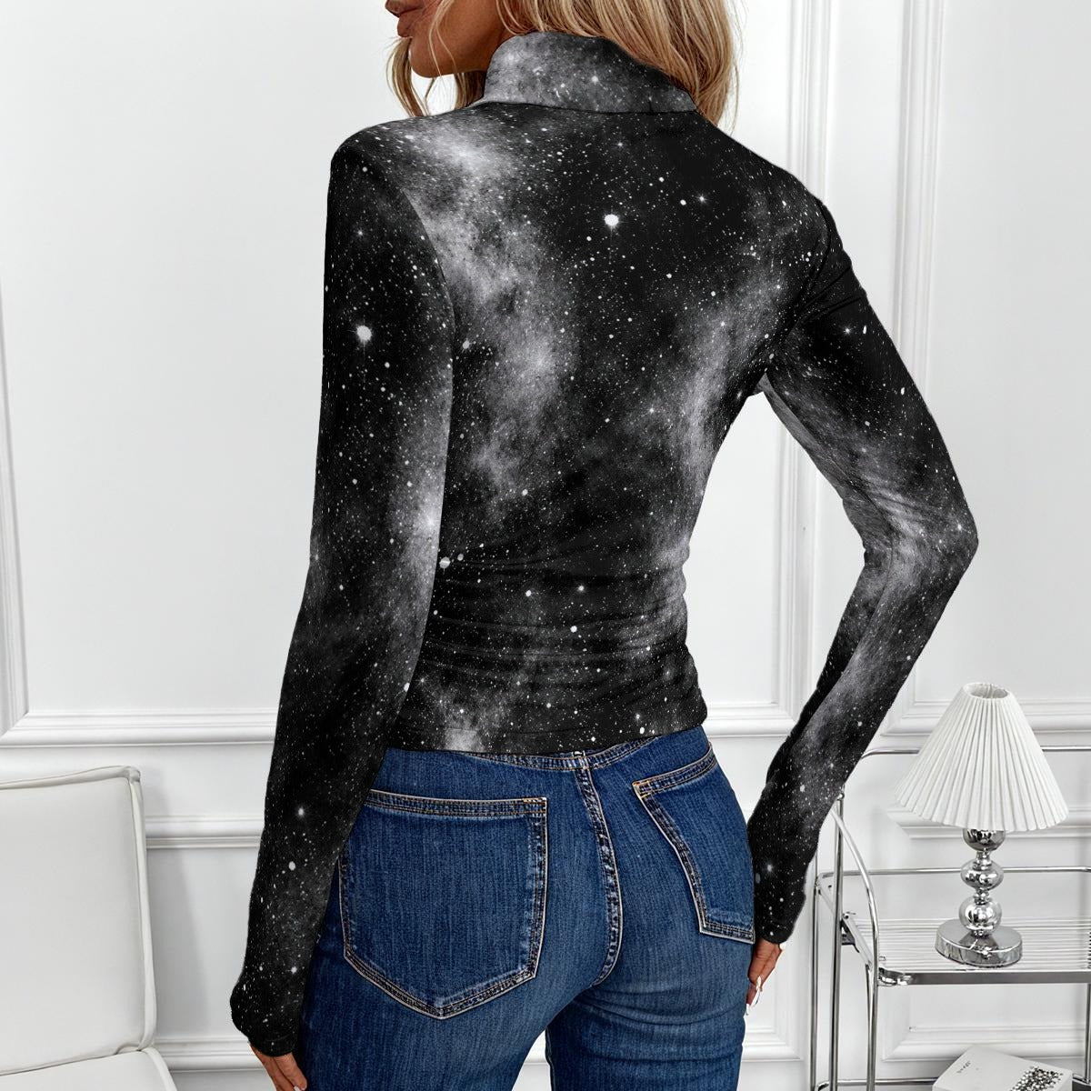 Women’s High-Neck Long-Sleeve Top - view 3