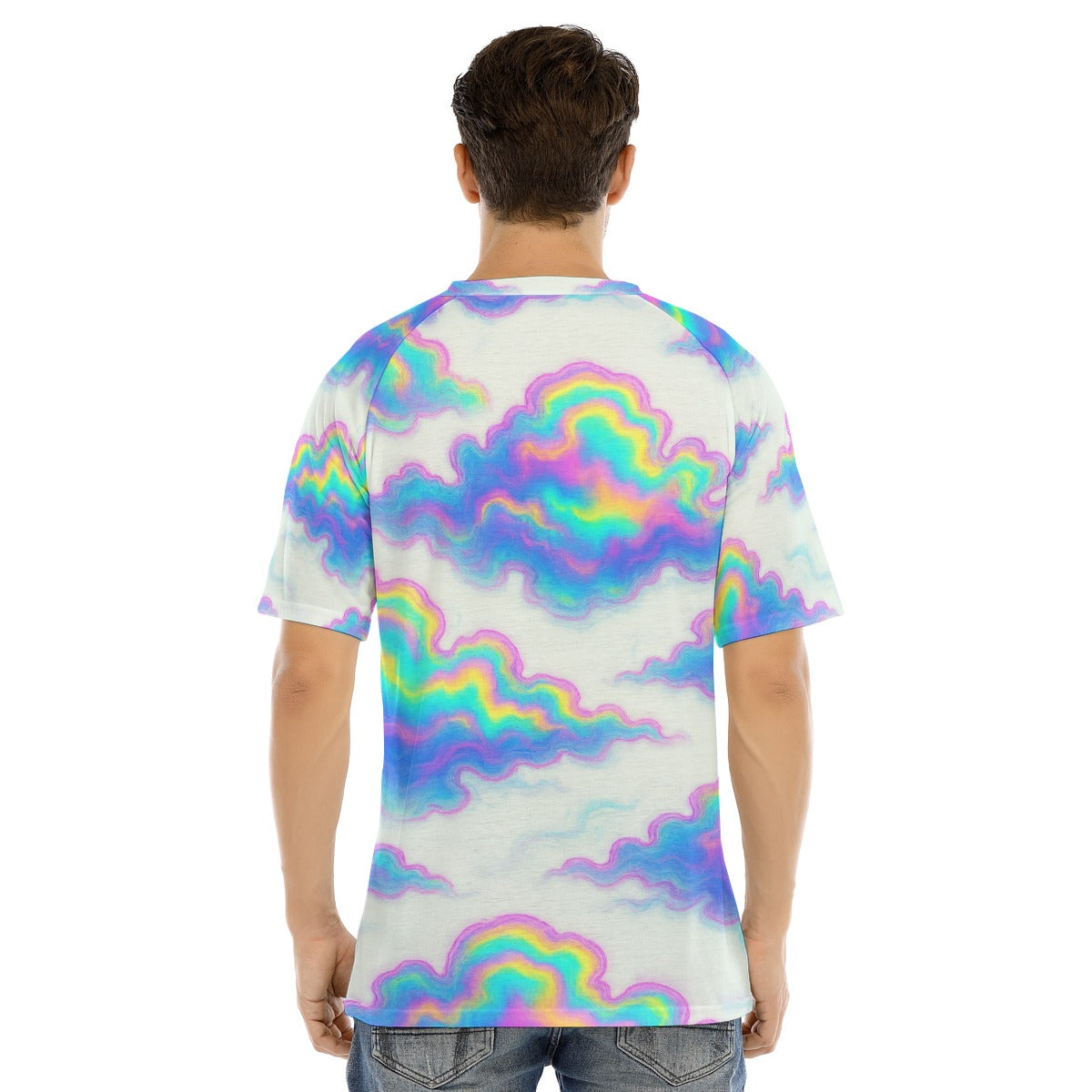 Men's Raglan Sleeve T-shirt With Button Closure