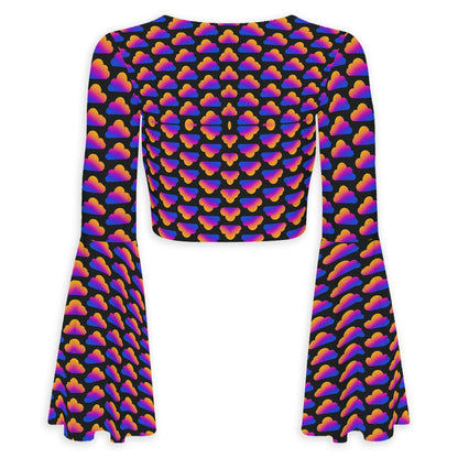 Women's Breathable And Comfortable Top With Bell Sleeve