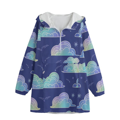 Unisex Windbreaker Long Jacket