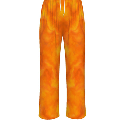 Unisex Knitted Fleece Wide Leg Pants