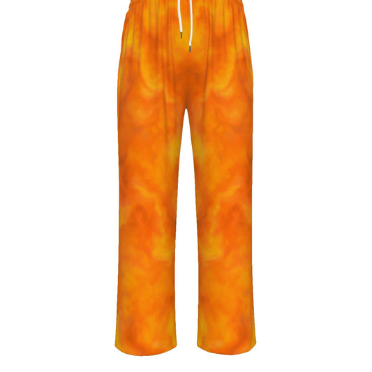 Unisex Knitted Fleece Wide Leg Pants