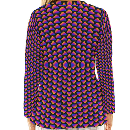 Women's Loose V-Neck T-Shirt With Long Sleeve