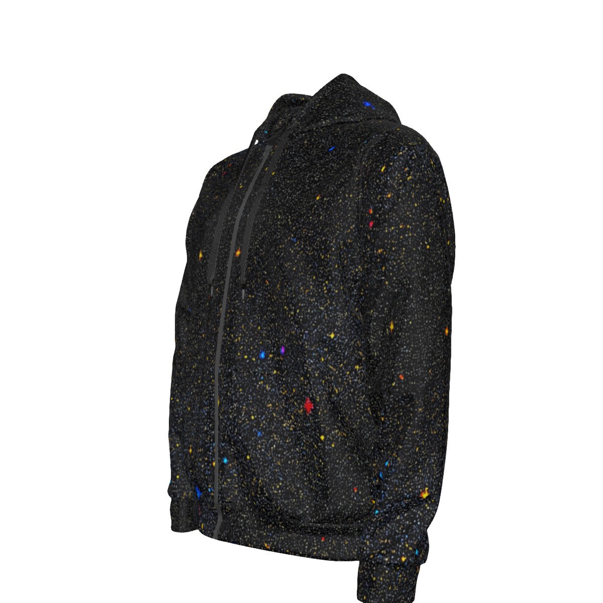 Unisex Zipper Hoodie With Black Lining