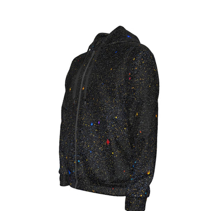 Unisex Zipper Hoodie With Black Lining