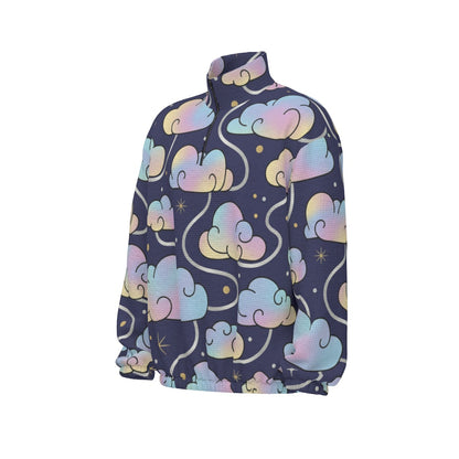 Unisex Turtleneck Zippered Sweatshirt
