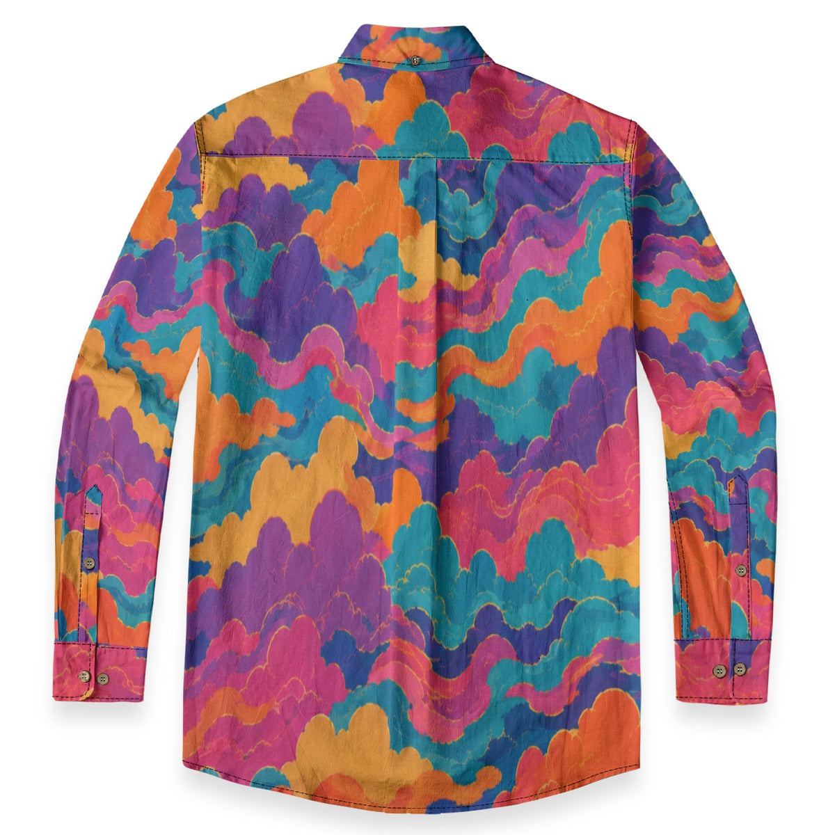 Men's Casual Lapel Long Sleeve Shirt|125GSM Cotton
