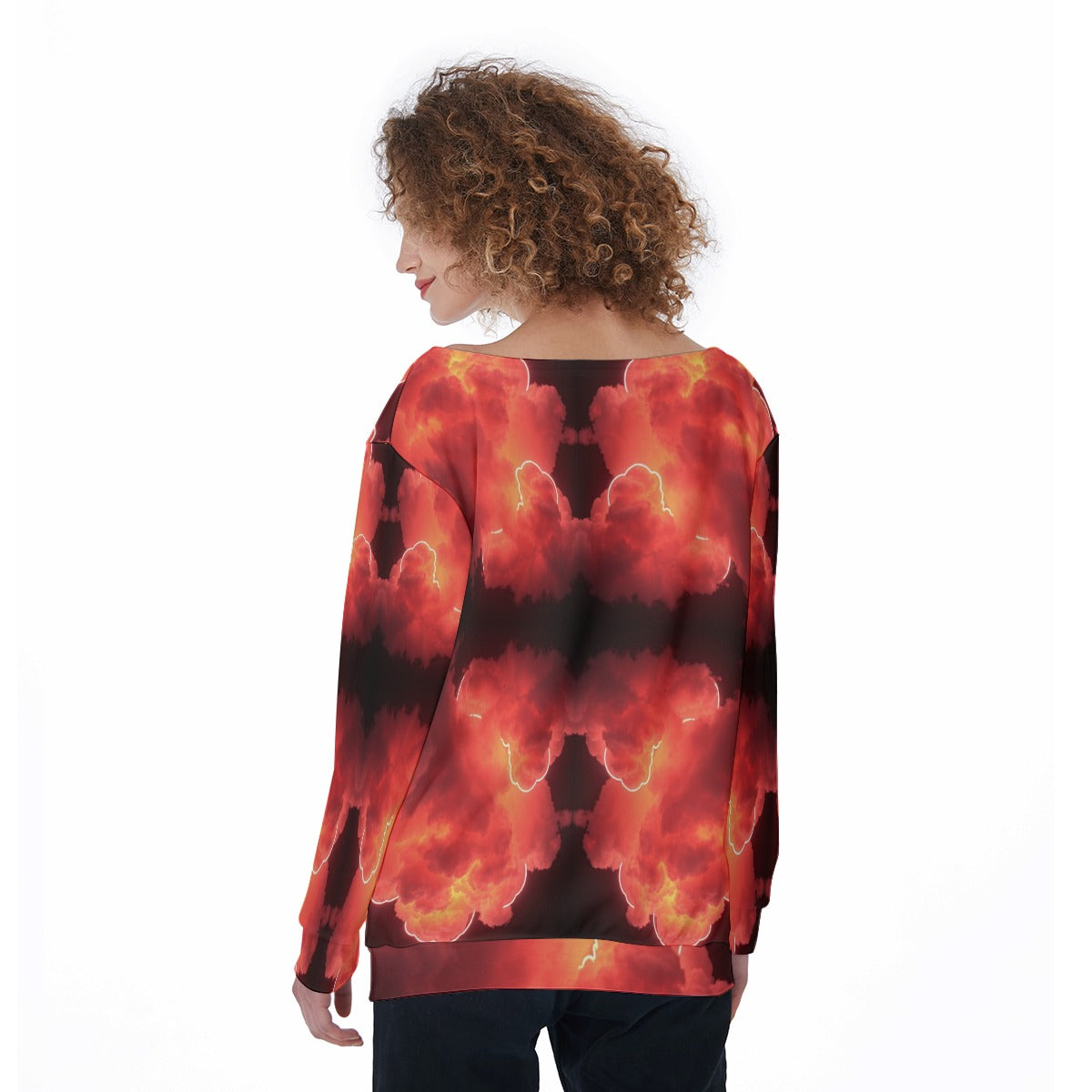 Women's Off-Shoulder Sweatshirt