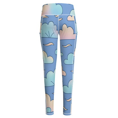 Functional Women's Yoga Leggings With Side Pockets|210GSM