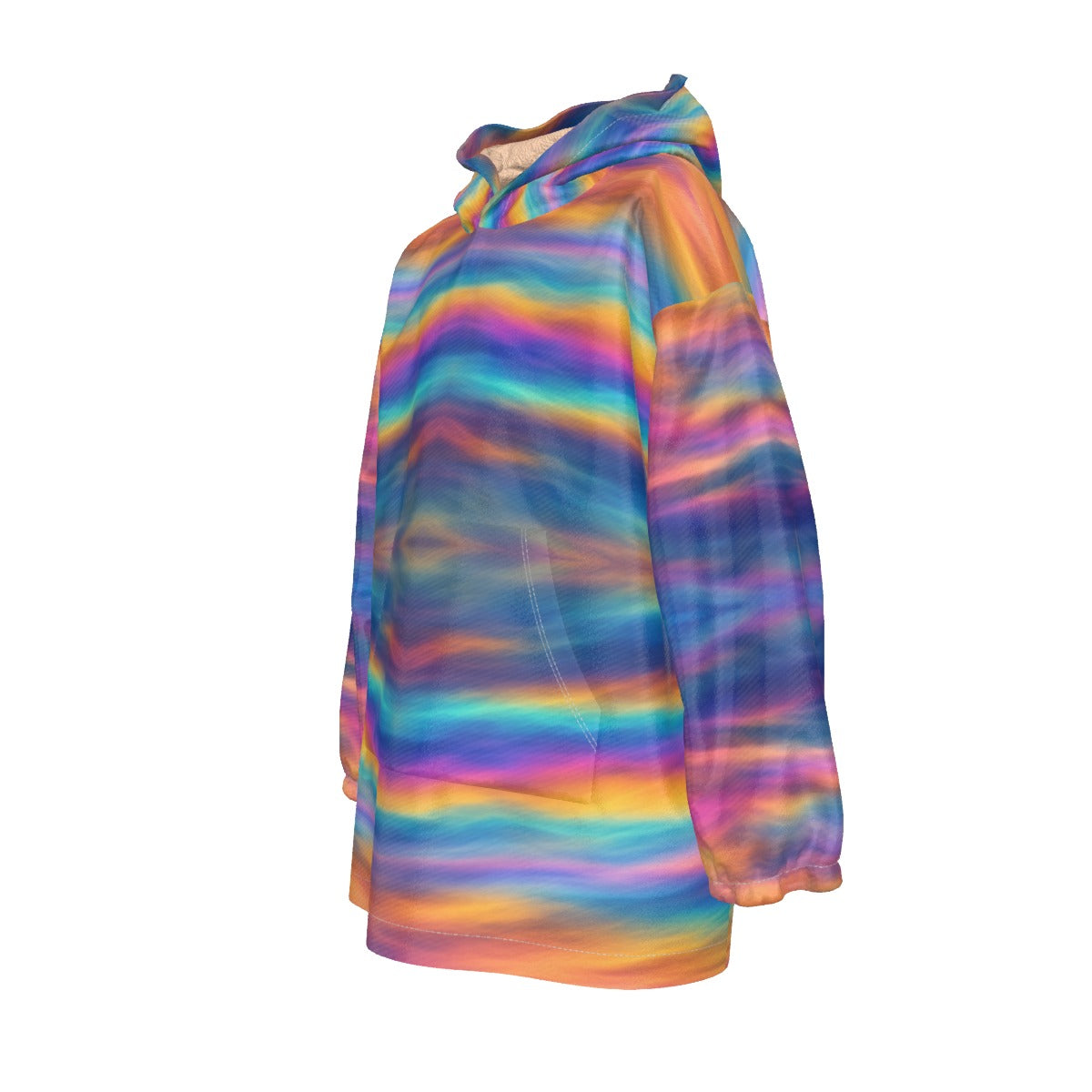 Unisex Kid's Sherpa Fleece Hoodie Blanket