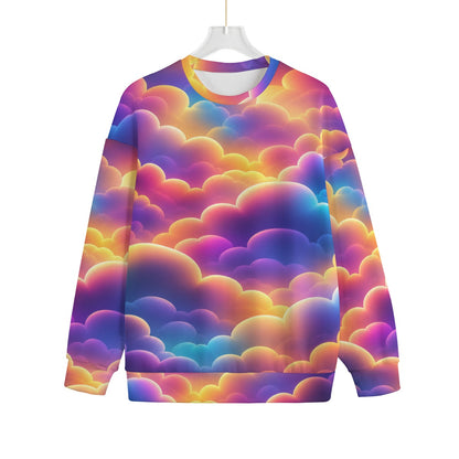 Unisex Drop-shoulder Knitted Fleece Sweater - view 1
