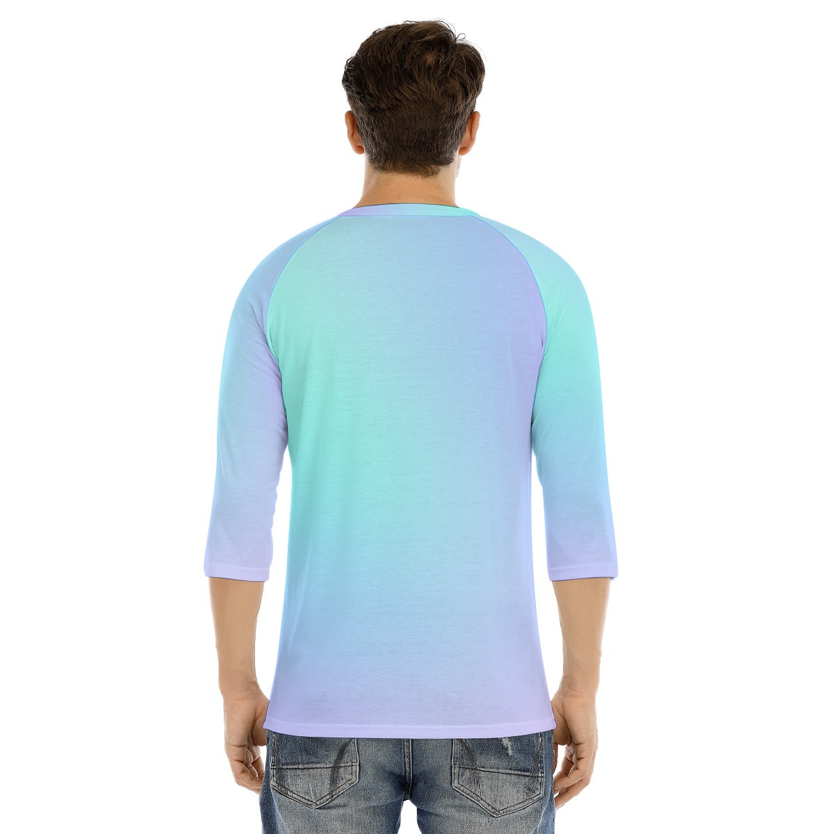 Men's Bracelet Sleeve T-shirt With Button Closure - view 4