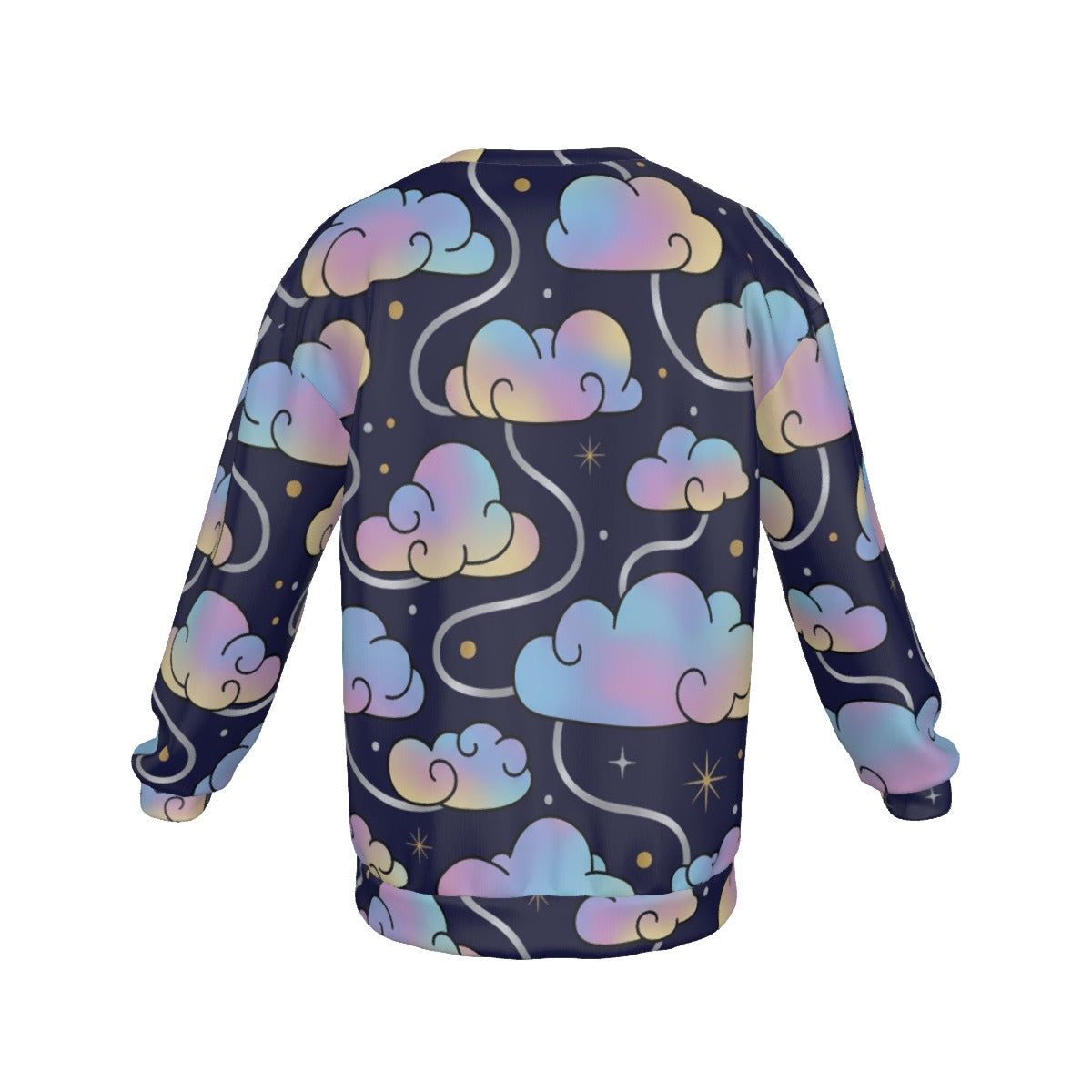 Men's Drop Shoulder Round Neck Long-Sleeved Sweatshirt