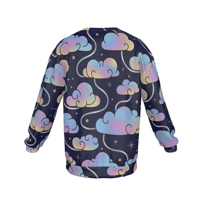 Men's Drop Shoulder Round Neck Long-Sleeved Sweatshirt