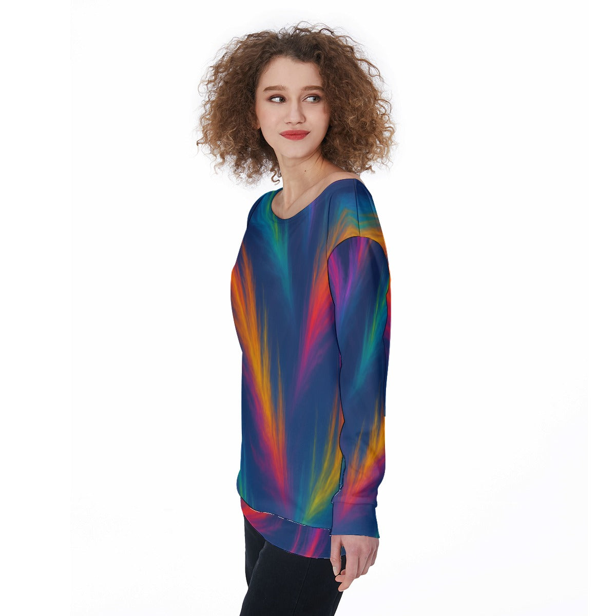 Women's Off-Shoulder Sweatshirt