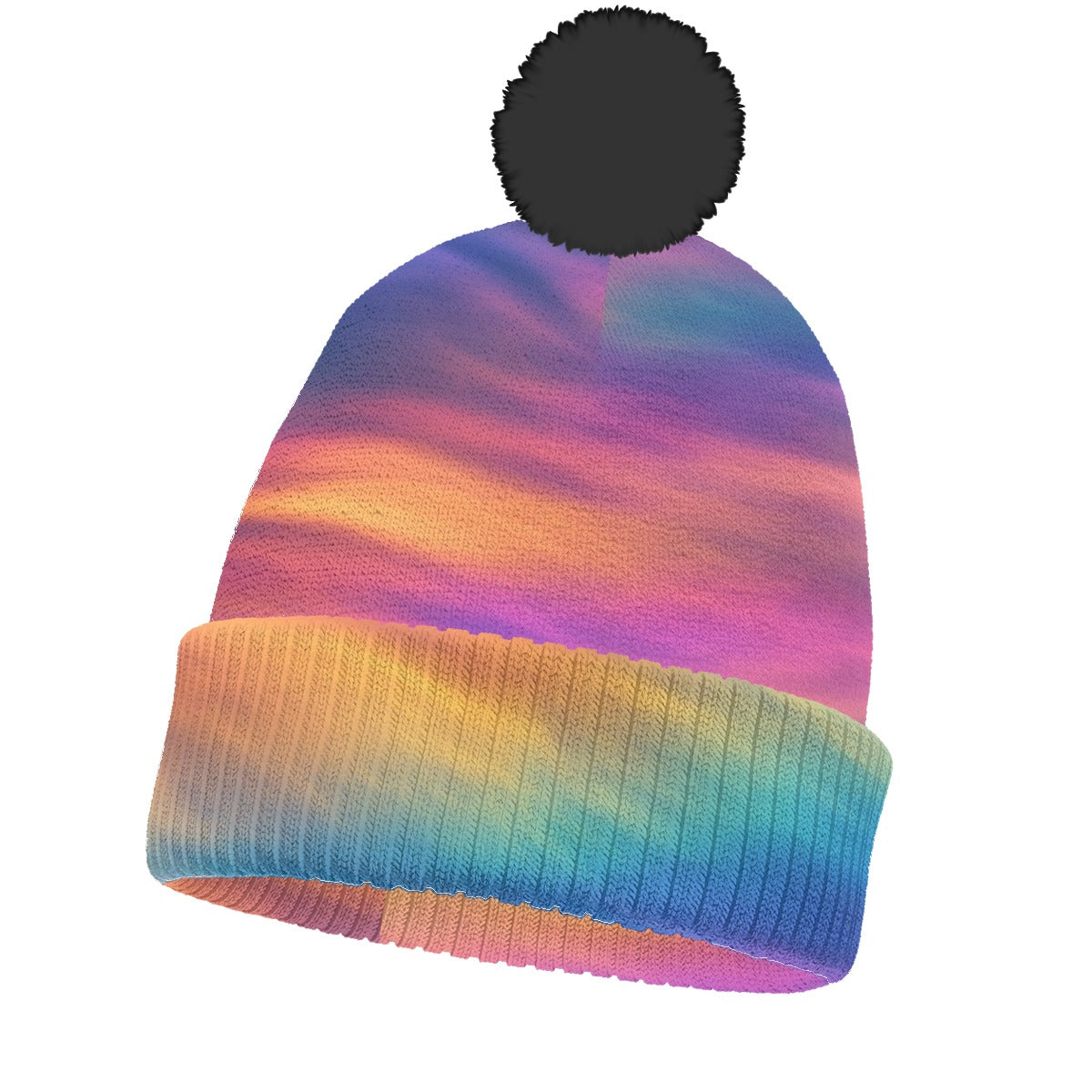 Unisex Knitted Hat With Pom-Pom
