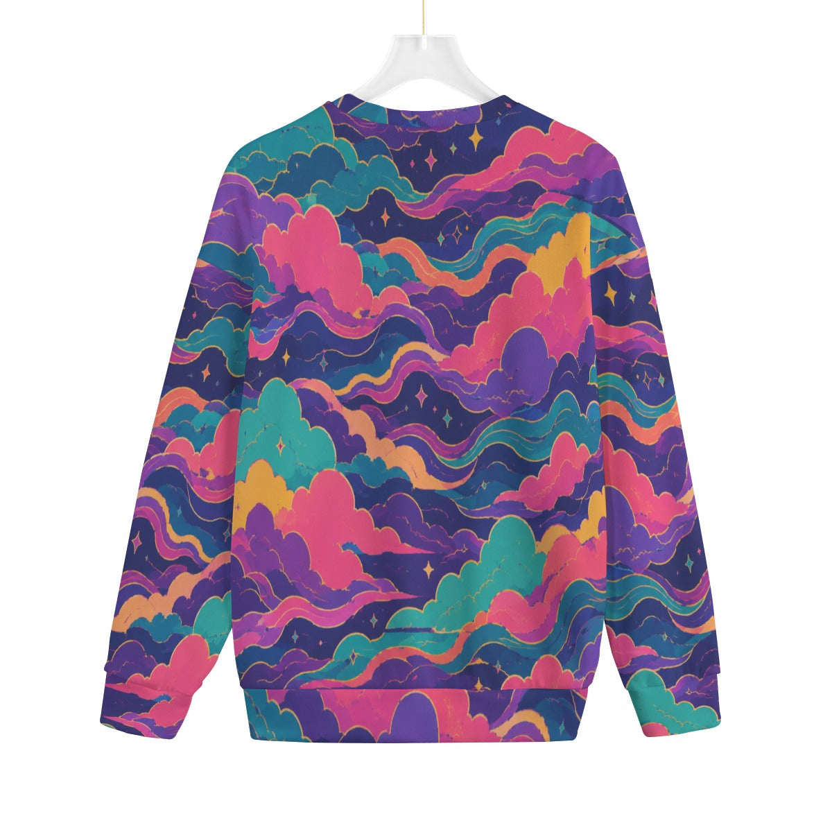 Unisex Drop-shoulder Knitted Fleece Sweater - view 2