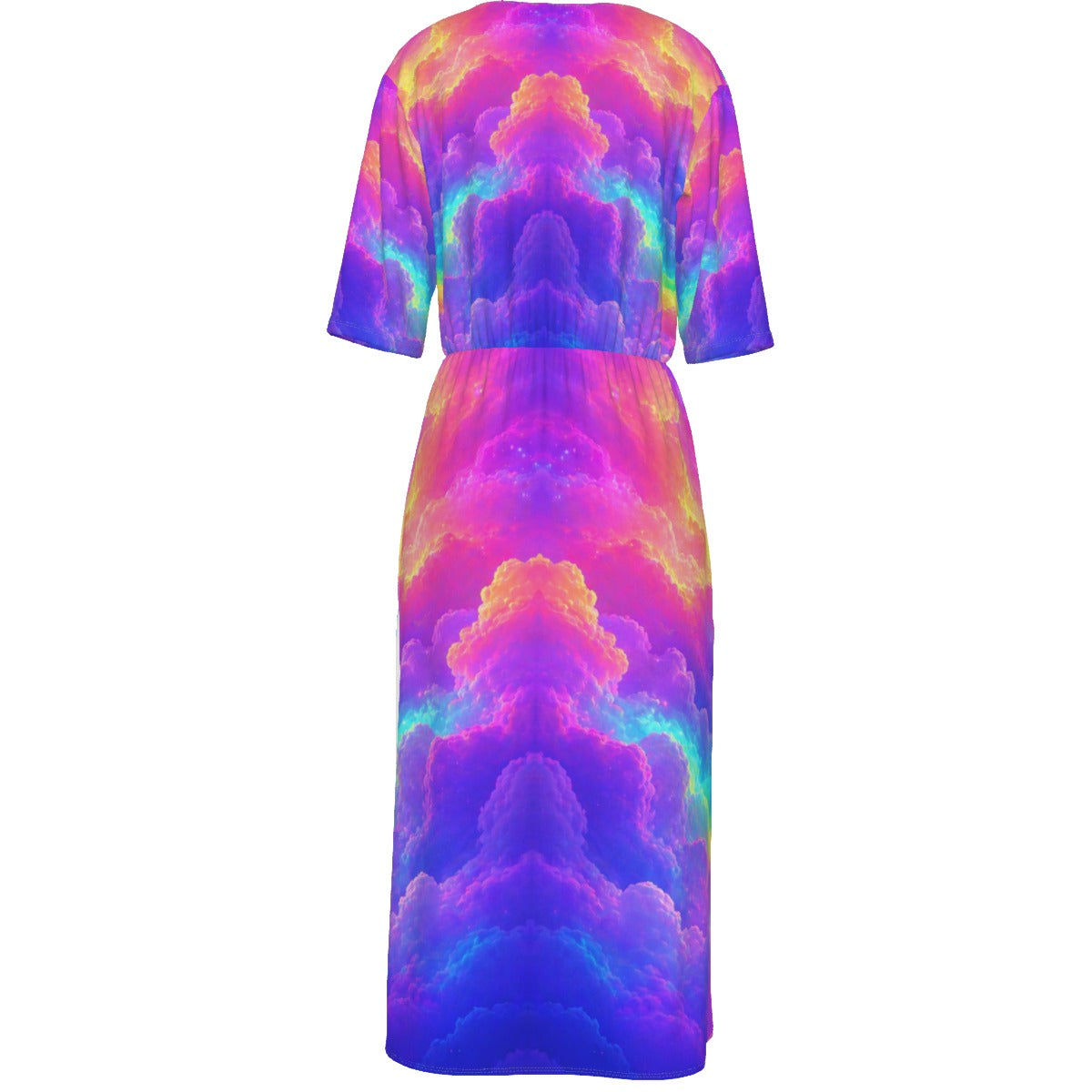 Women's Short Sleeve V-neck Dress