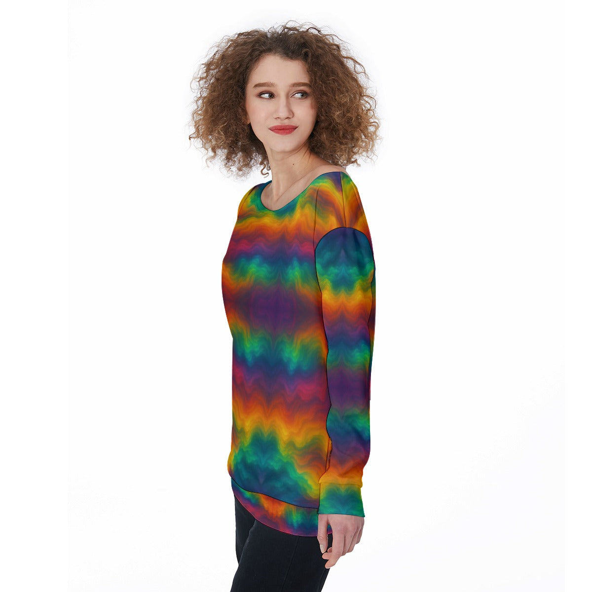 Women's Off-Shoulder Sweatshirt