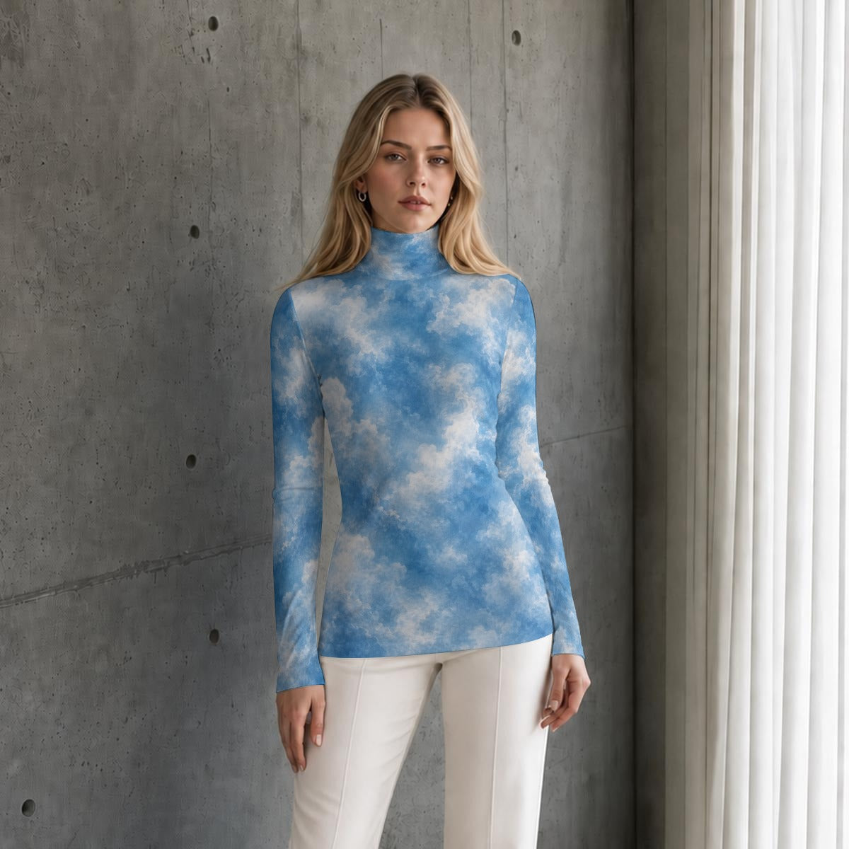 Women’s High-Neck Long-Sleeve Top - view 1