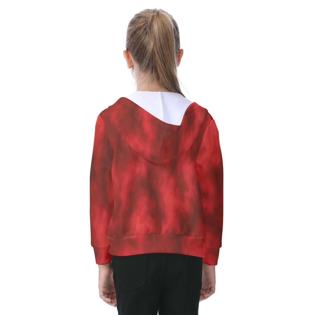 Unisex Kid's Zip-up Hoodie With Patch Pocket