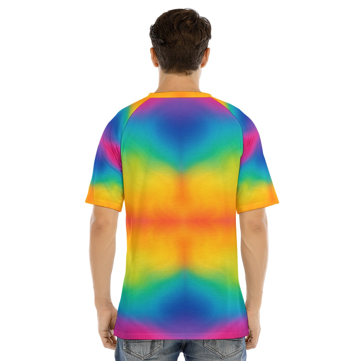 Men's Raglan Sleeve T-shirt With Button Closure