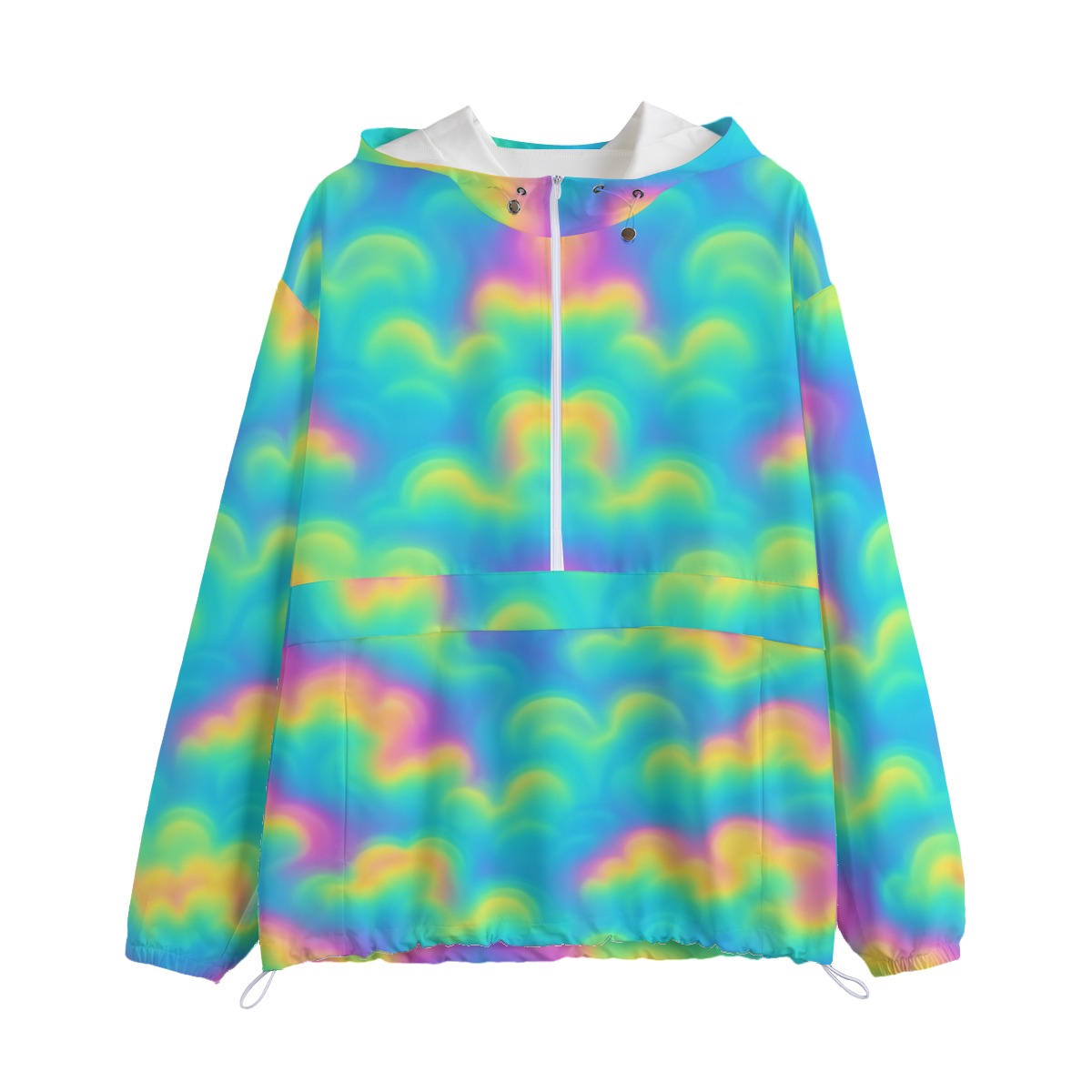 Unisex Pullover Jacket With Zipper Closure