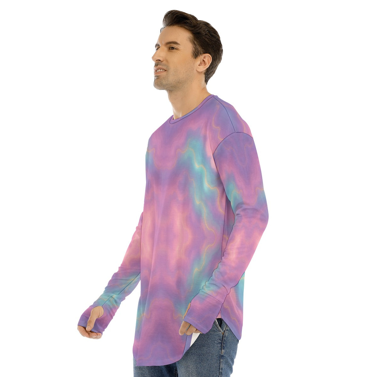 Men's Fingerless Long Sleeve T-shirt
