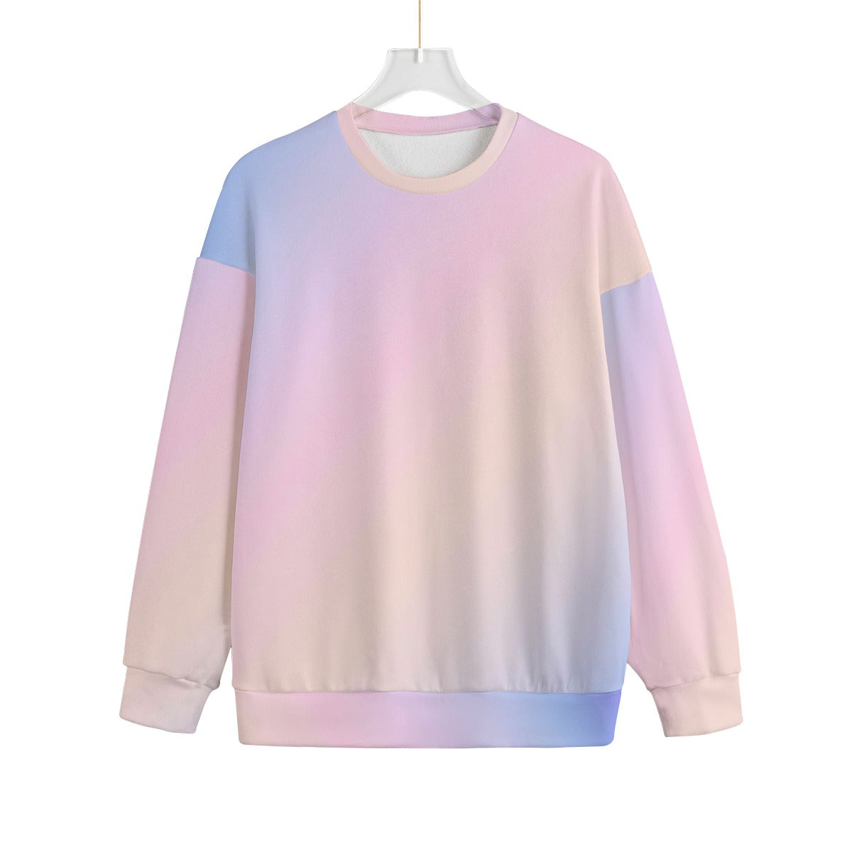 Unisex Drop-shoulder Knitted Fleece Sweater - view 1