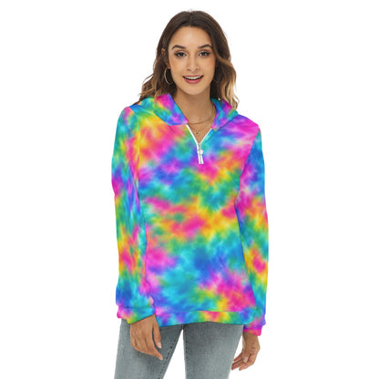 Women's Borg Fleece Hoodie With Half Zip by O’Nimbus