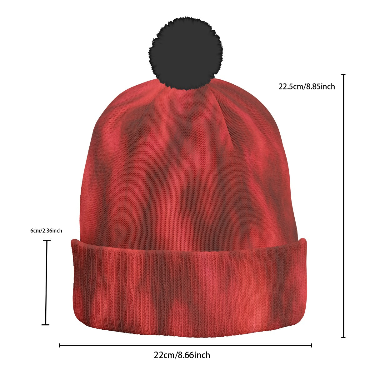Unisex Knitted Hat With Pom-Pom