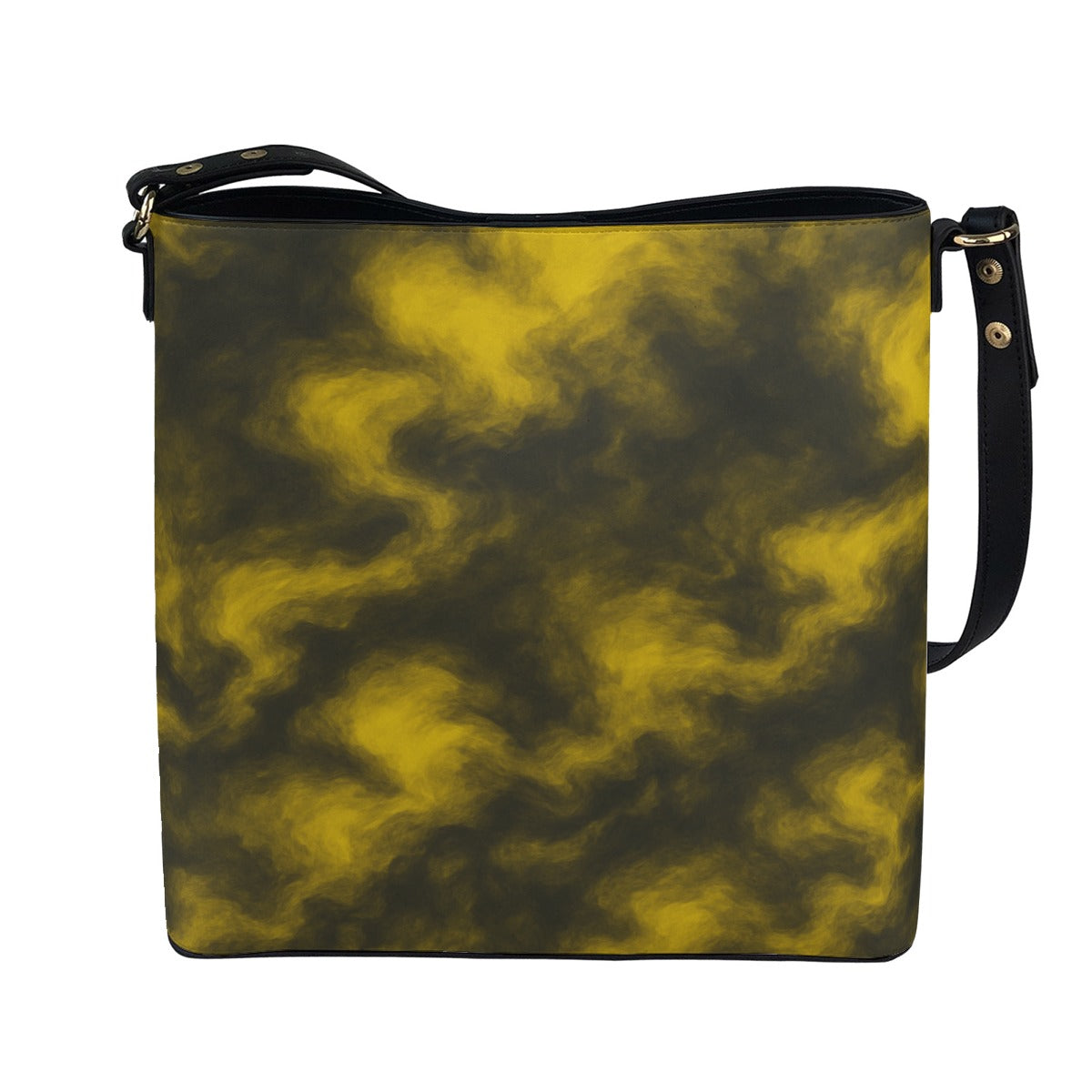 Unisex Minimalist Square Crossbody Bucket Bag