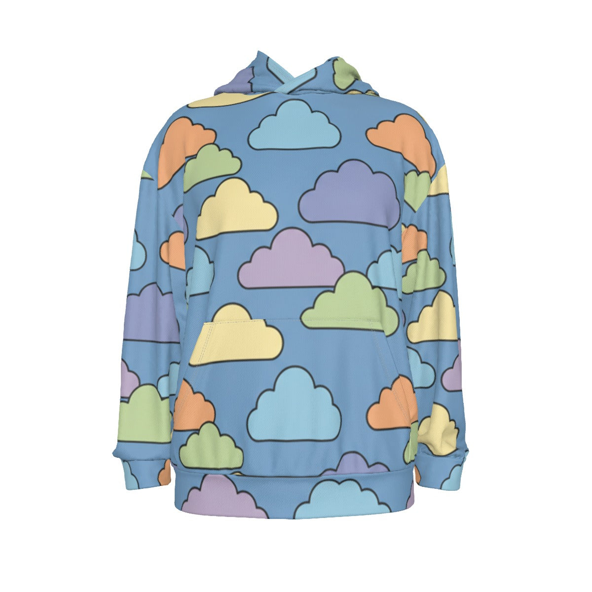 Men's Drop Shoulder Patch Pocket Hoodie